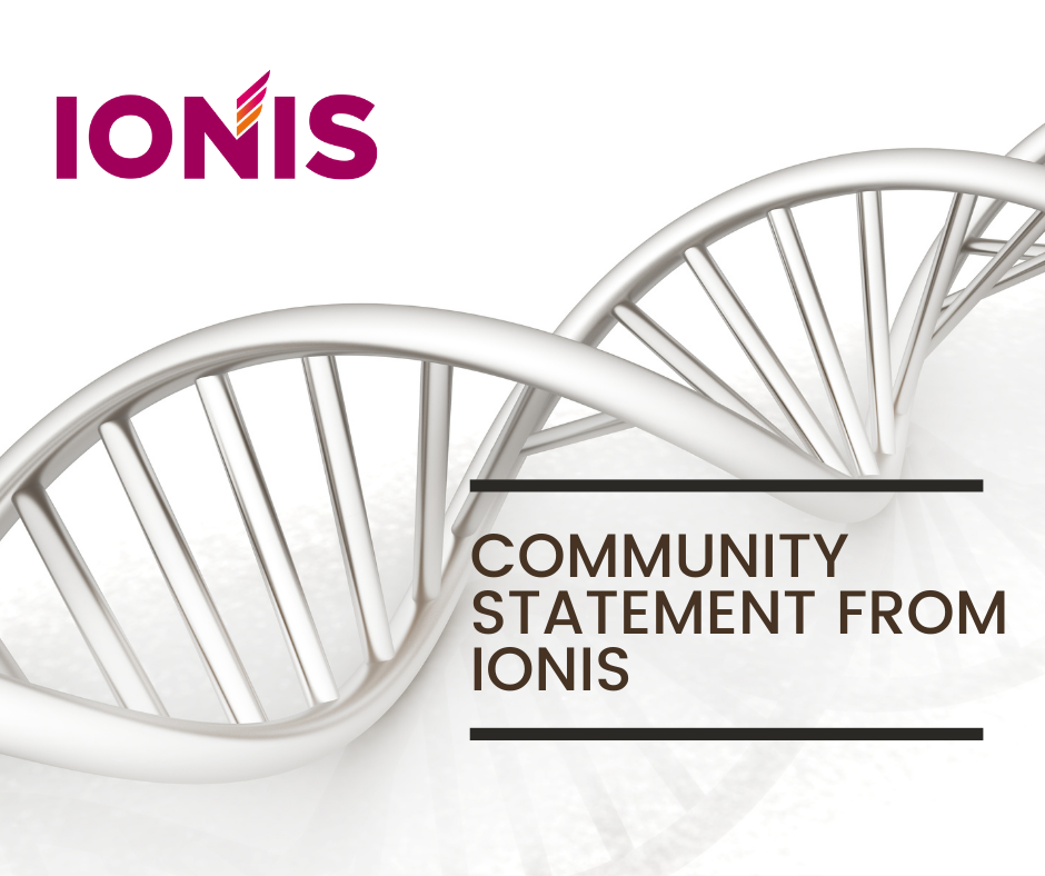 Community statement from Ionis