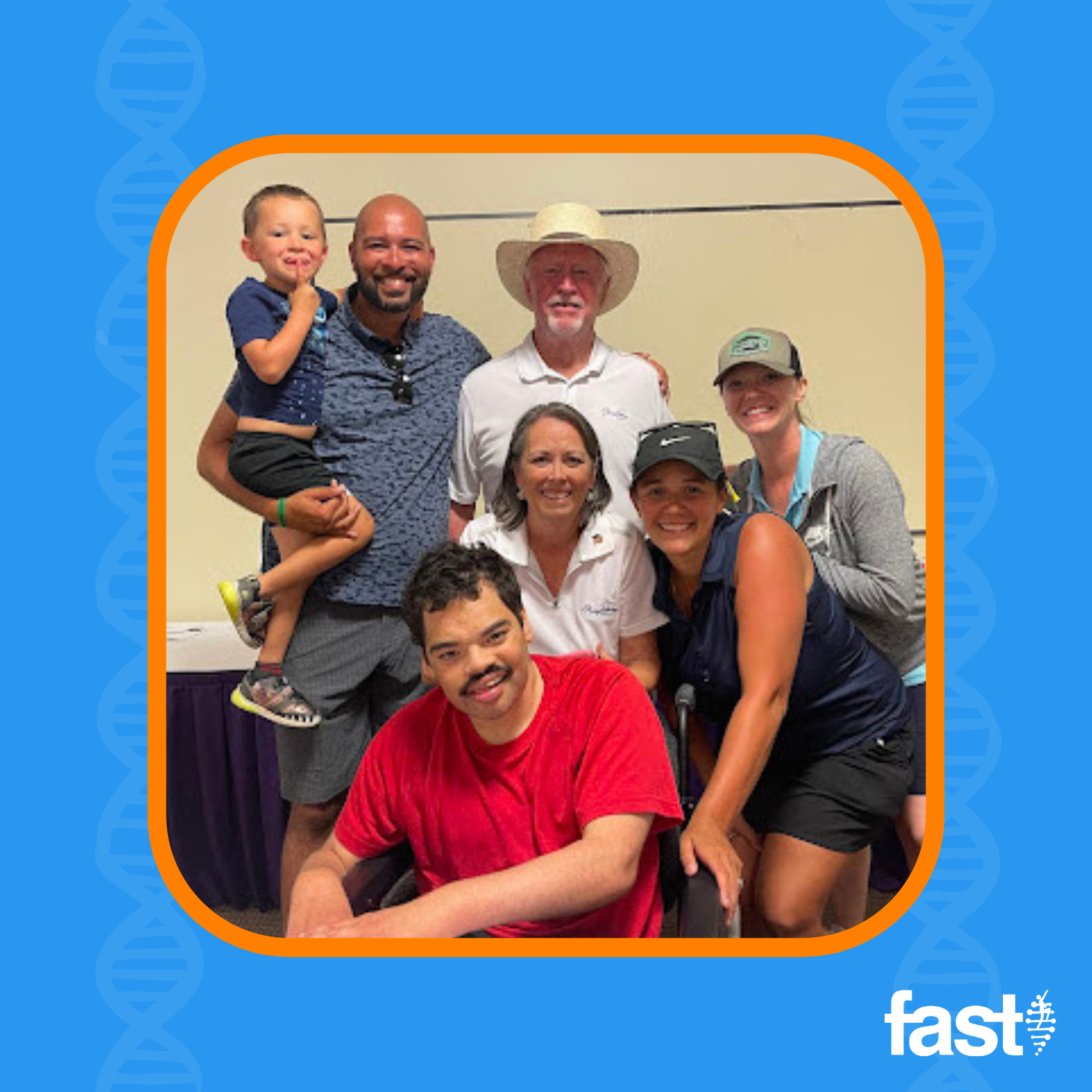 Trent Henderson, Chase Henderson, and their family together