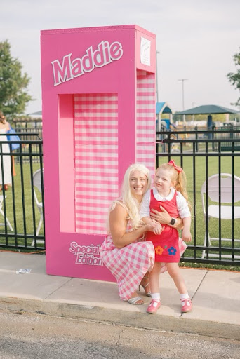 A Barbie photo box at the event